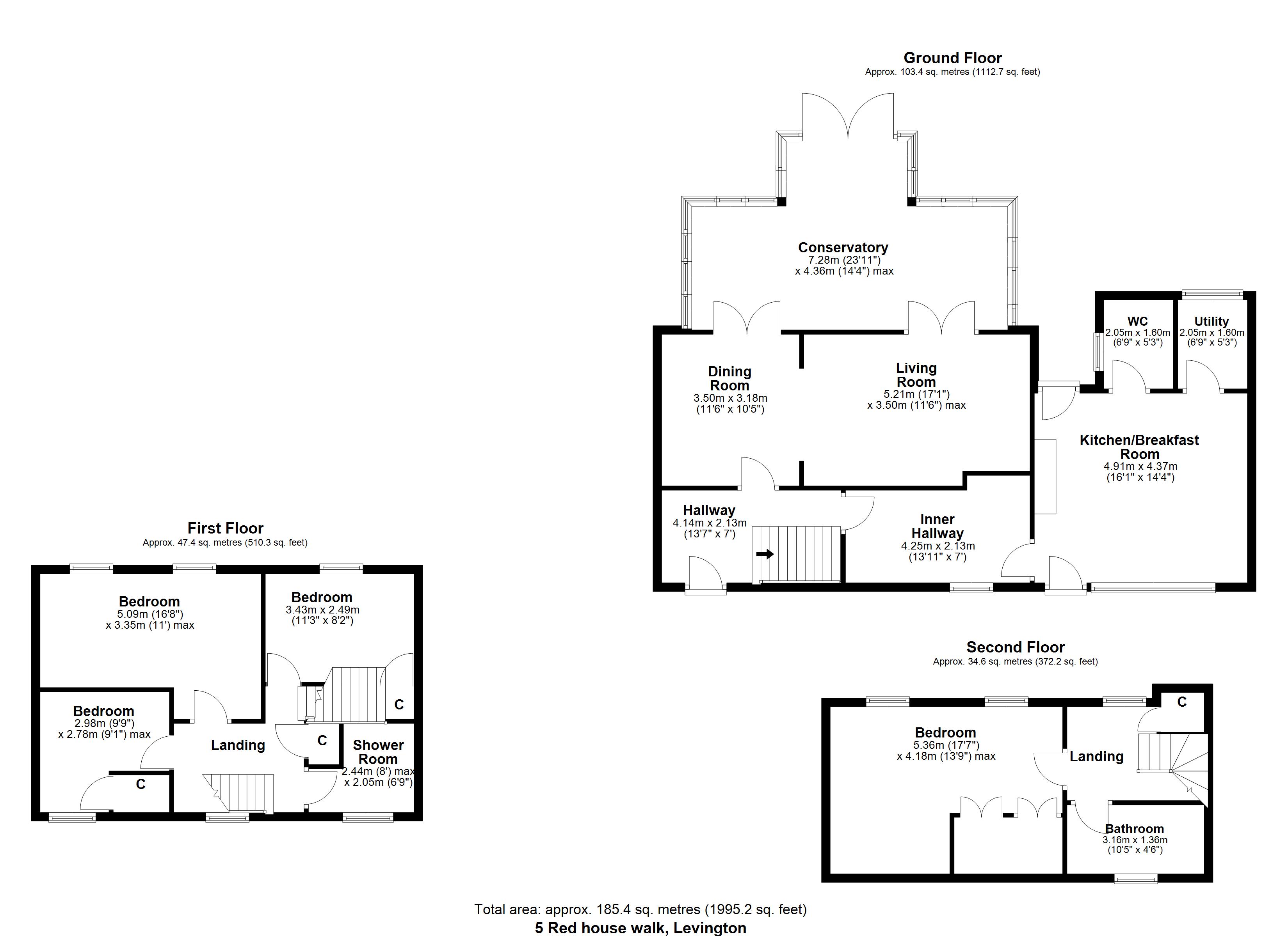 5, Red House Walk, Ipswich floorplan