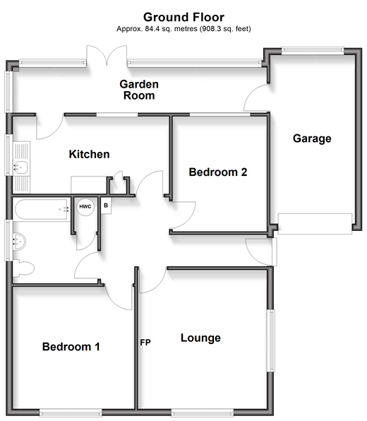 Dunes Road, Greatstone floorplan
