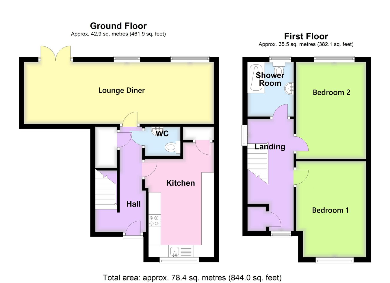 1, Church Green Drive, Boston floorplan