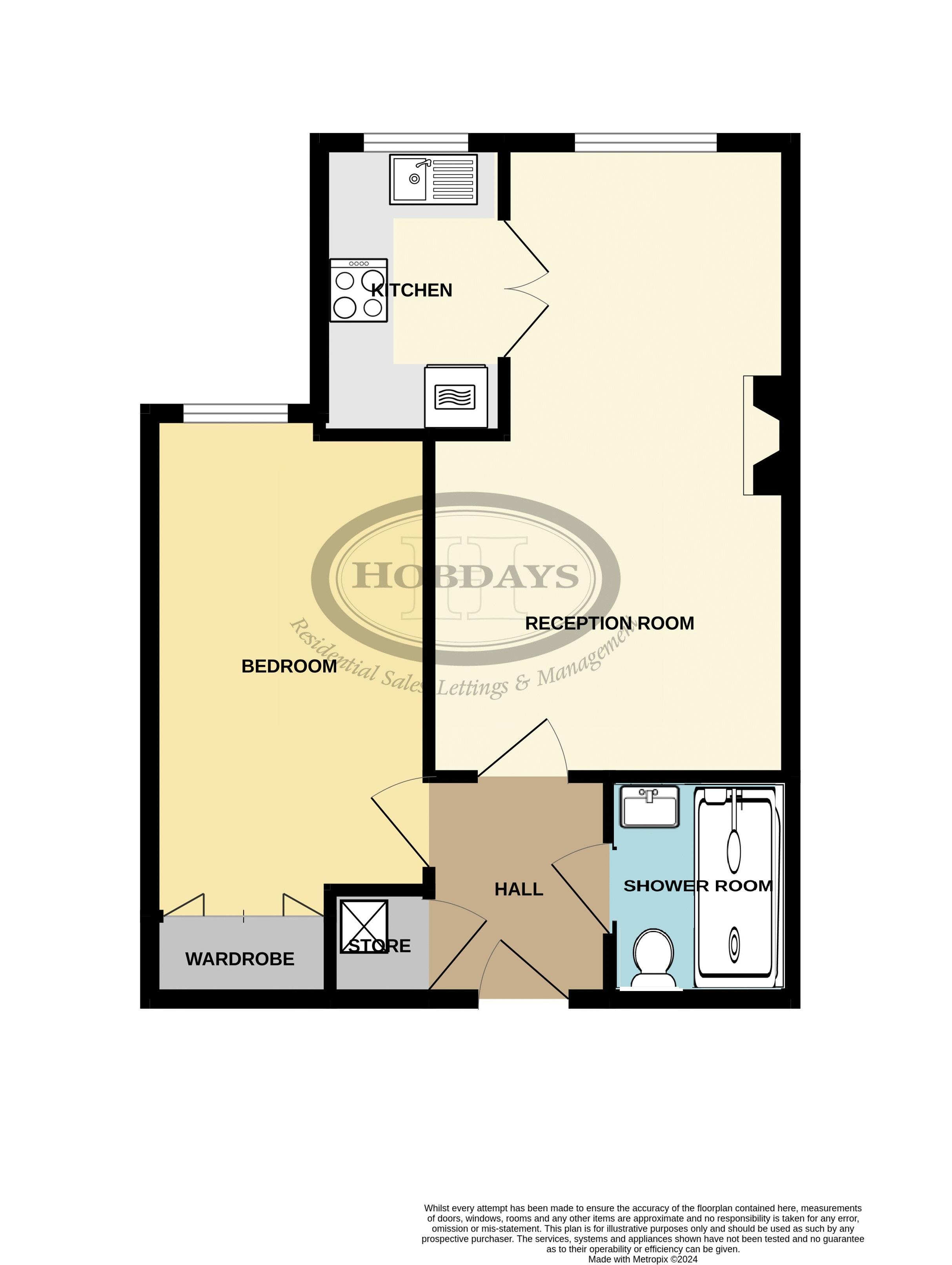 24 Potters Court, Darkes Lane, Potters Bar floorplan