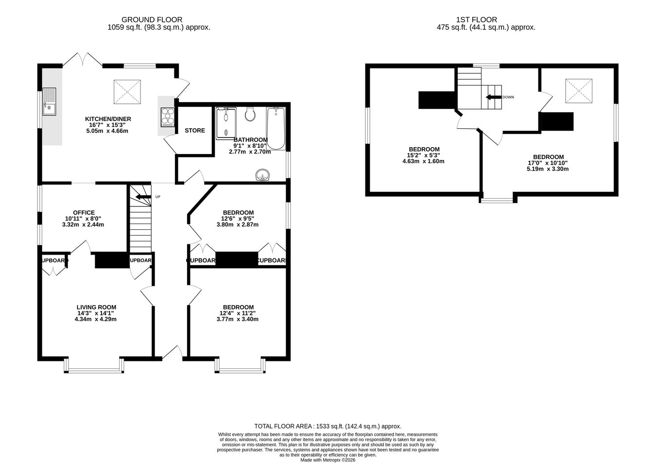 Brookwood, Builth Wells floorplan
