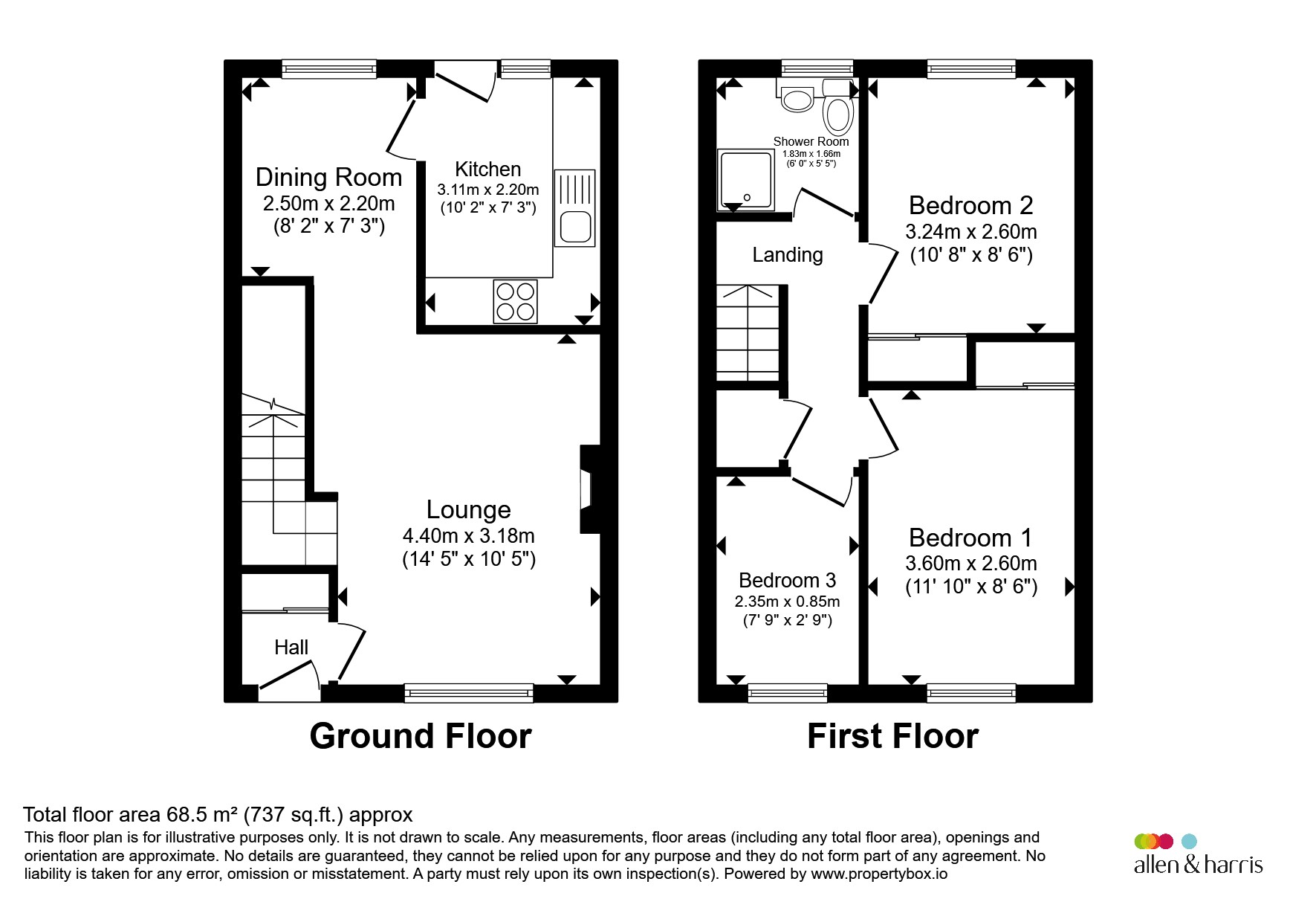 66, Maukinfauld Court, GLASGOW floorplan