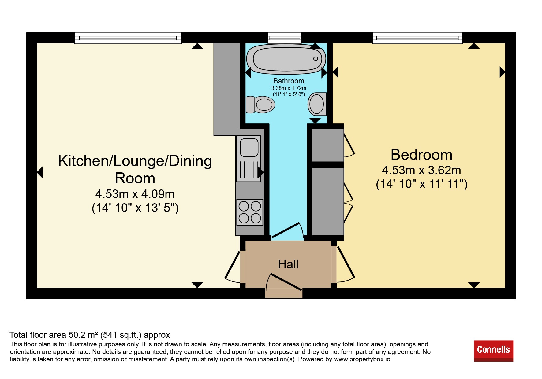 Flat 51, New Esplanade Court, Esplanade Road, PAIGNTON floorplan