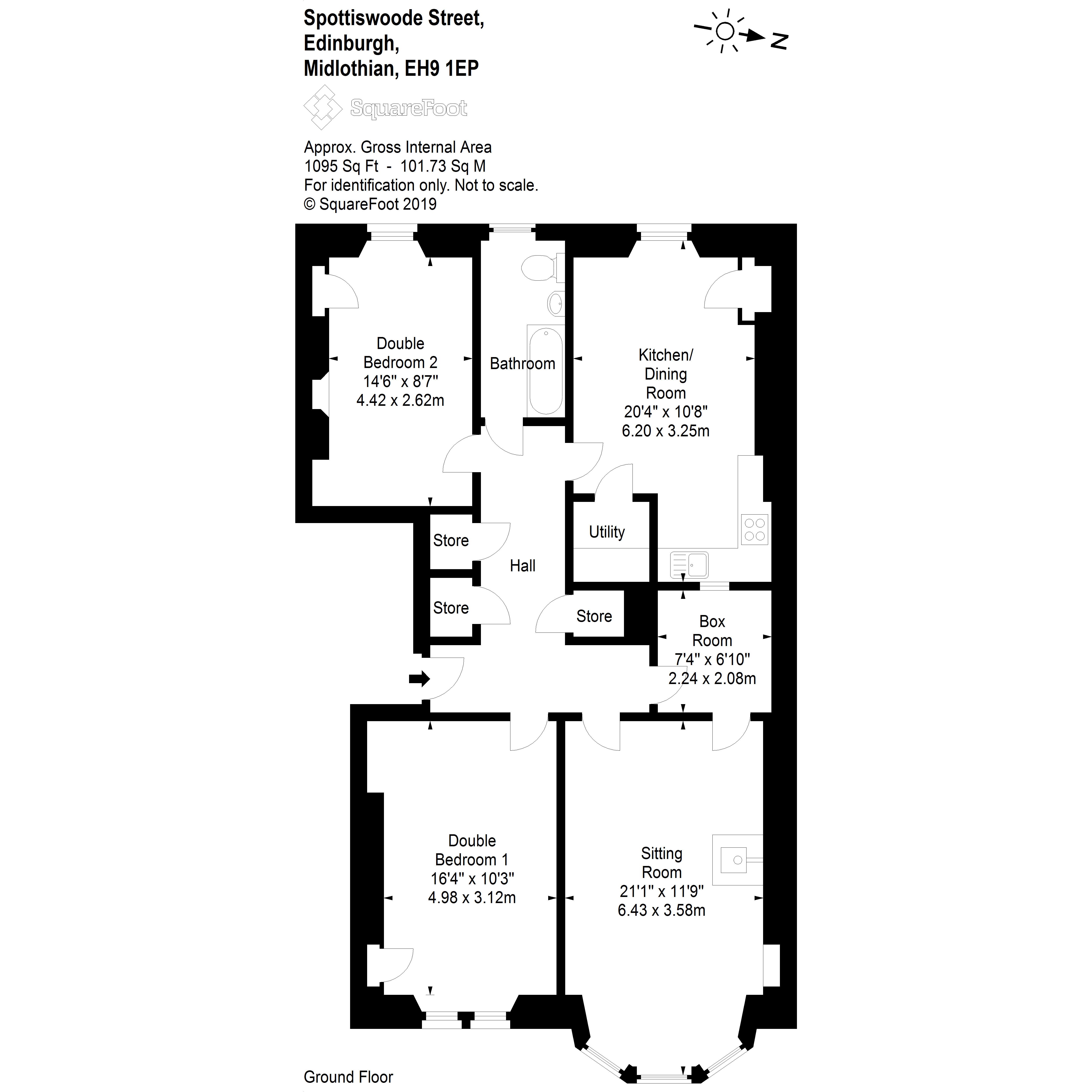 2 Bedrooms Flat for sale in 15/1 Spottiswoode Street, Marchmont EH9