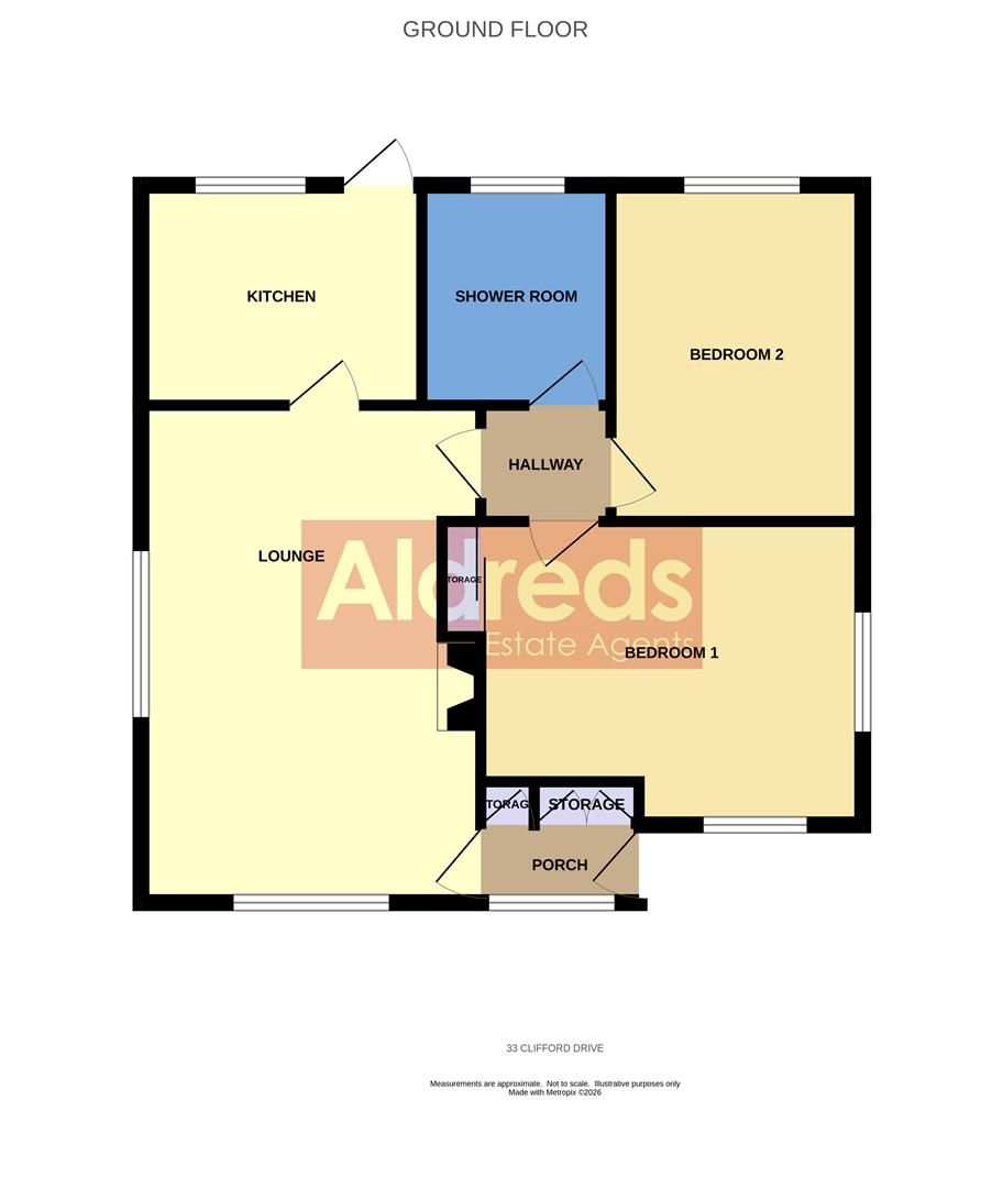 31, Clifford Drive, Lowestoft floorplan