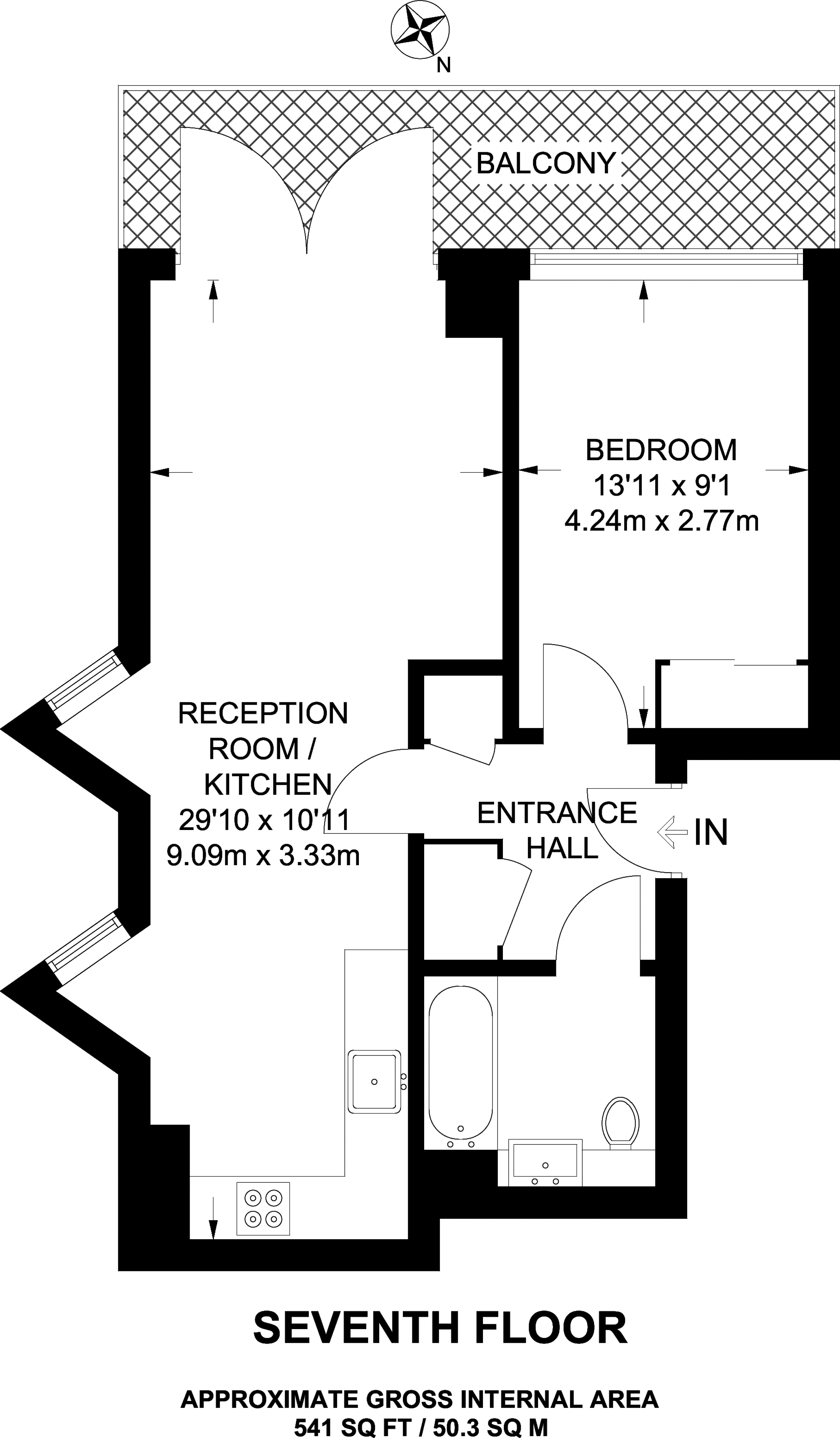 1 Bedrooms Flat for sale in St Ives Place, Canary Wharf E14