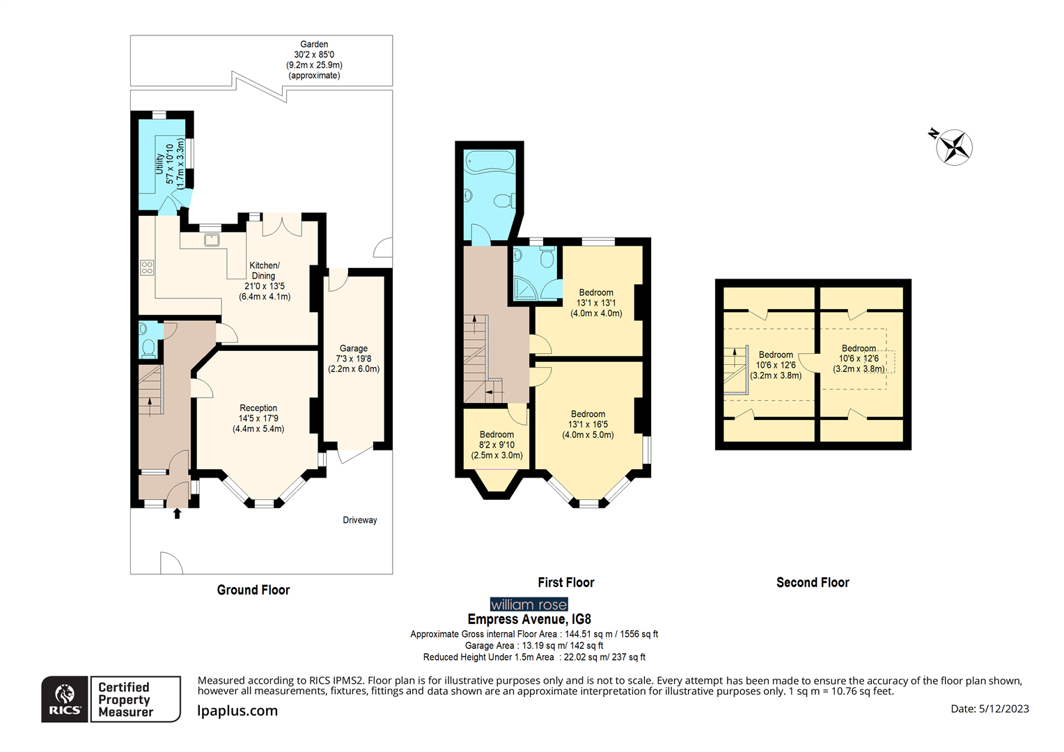 80, Empress Avenue, Woodford Green floorplan