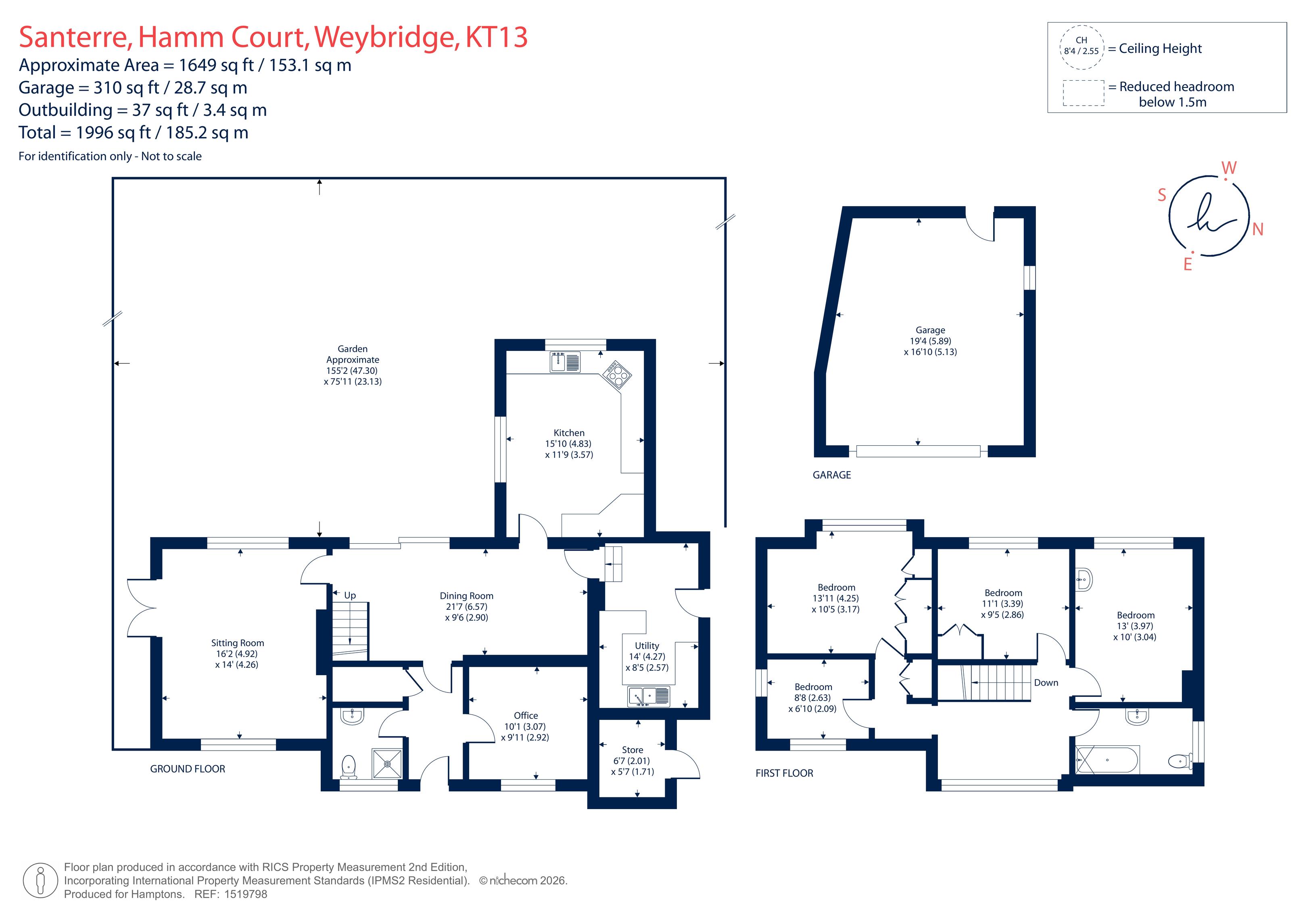 Santerre, Hamm Court, WEYBRIDGE floorplan