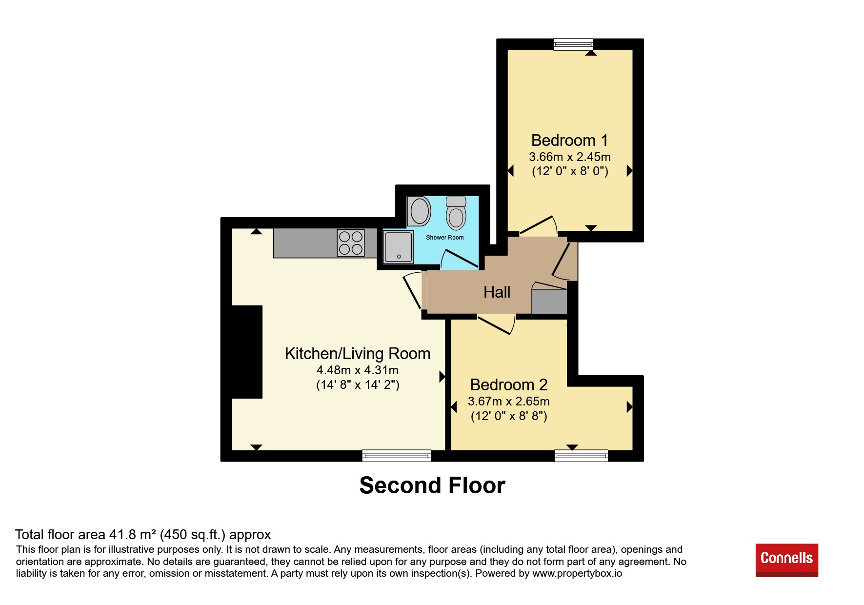 Flat 5, Lambrook House, Church Street, Wincanton floorplan