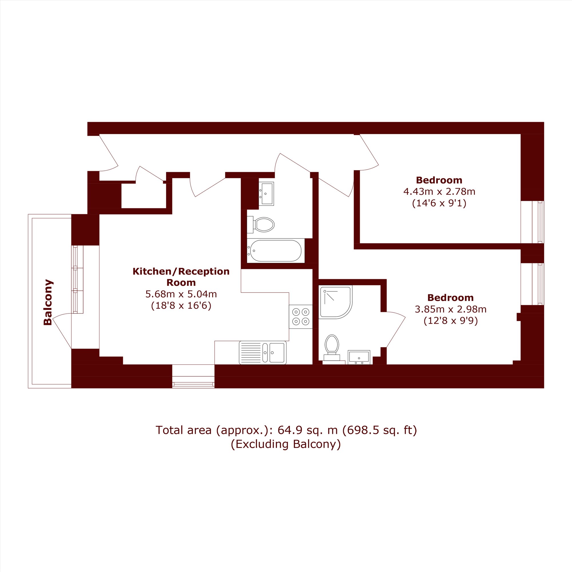 Woolwich Road, Greenwich floorplan