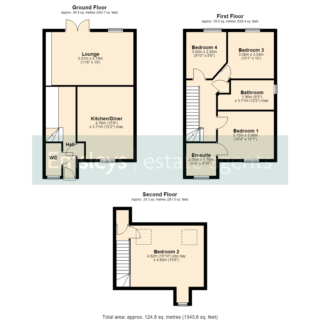 2, Appletree Court, Leeds floorplan