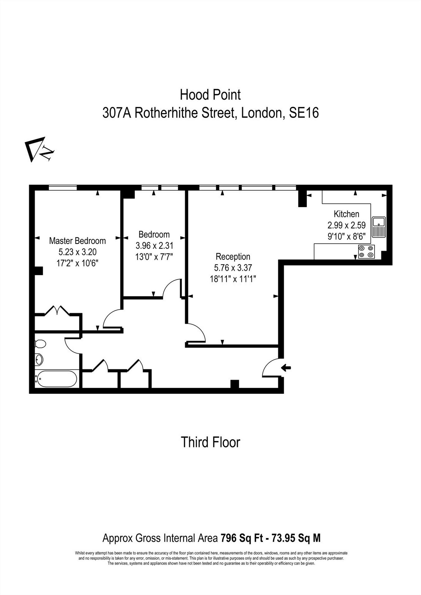 2 Bedrooms Flat for sale in Hood Point, 307A Rotherhithe Street, London SE16
