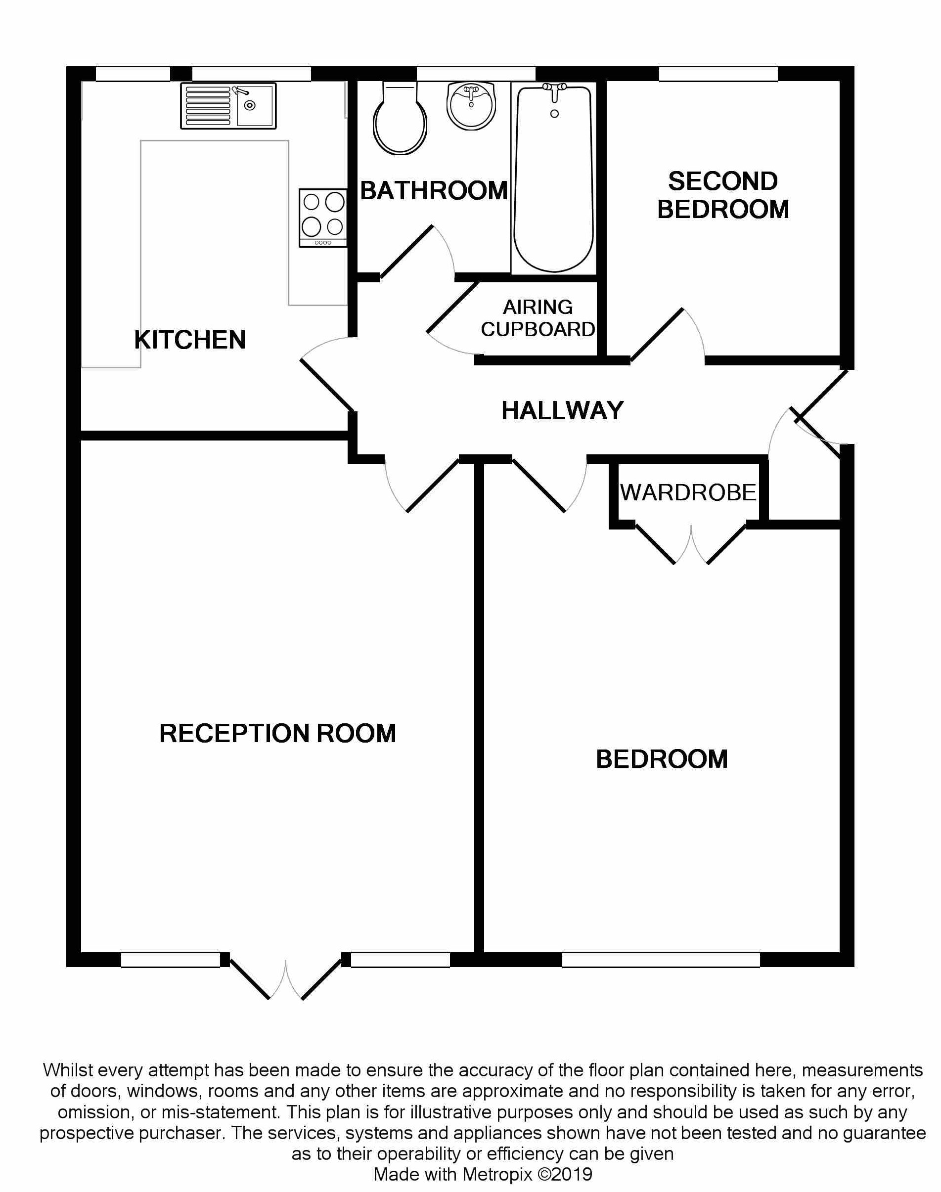 2 Bedrooms Flat to rent in Windsor Court, Worthing BN11