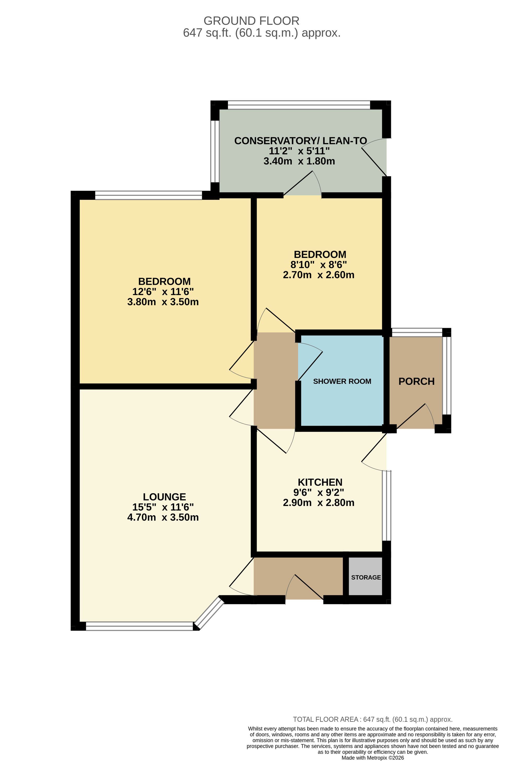 5 Norbury Grove, Bolton floorplan