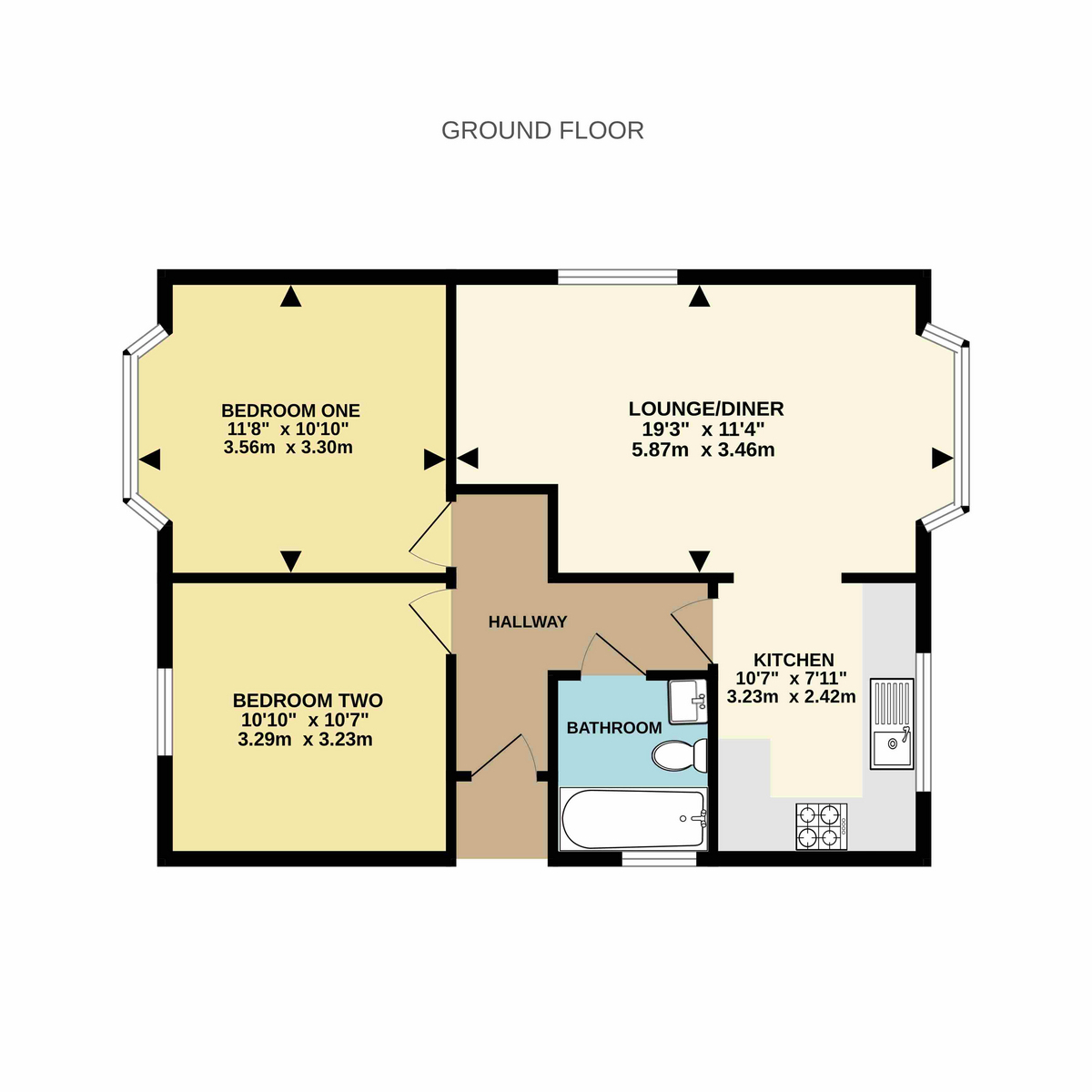 Heaton Road, Bournemouth floorplan