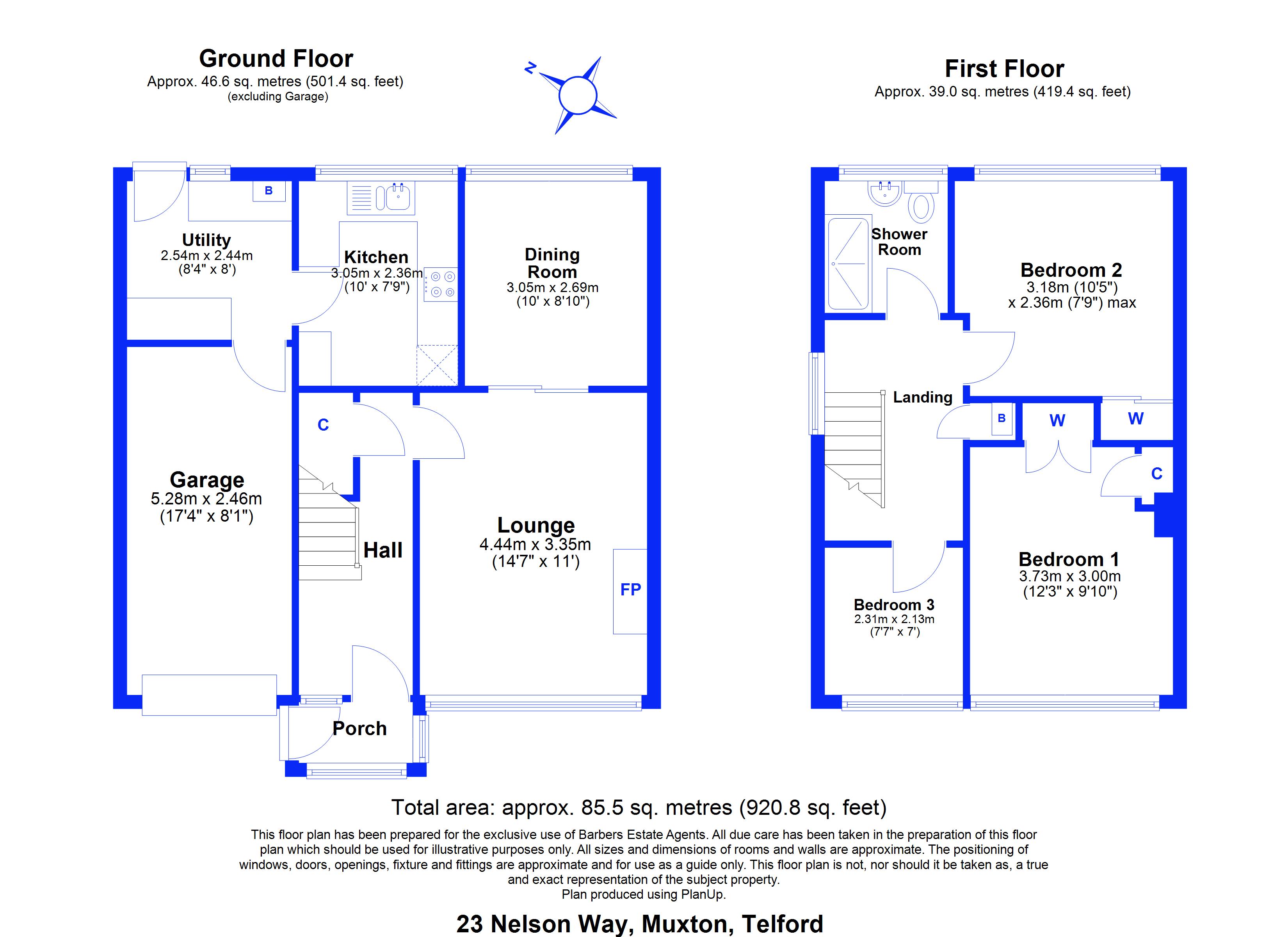23, Nelson Way, Telford floorplan