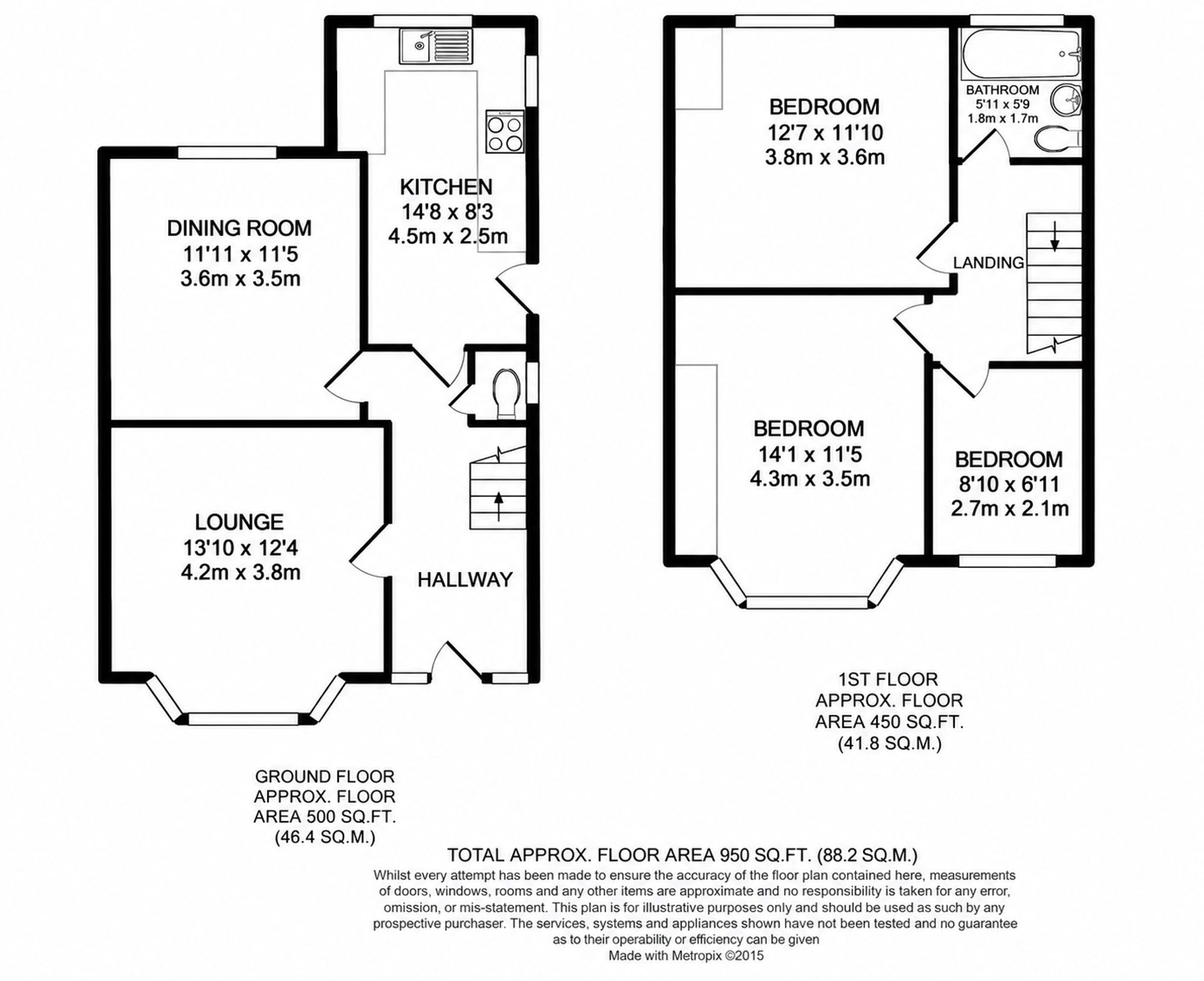 26 Davis Road, Poole floorplan