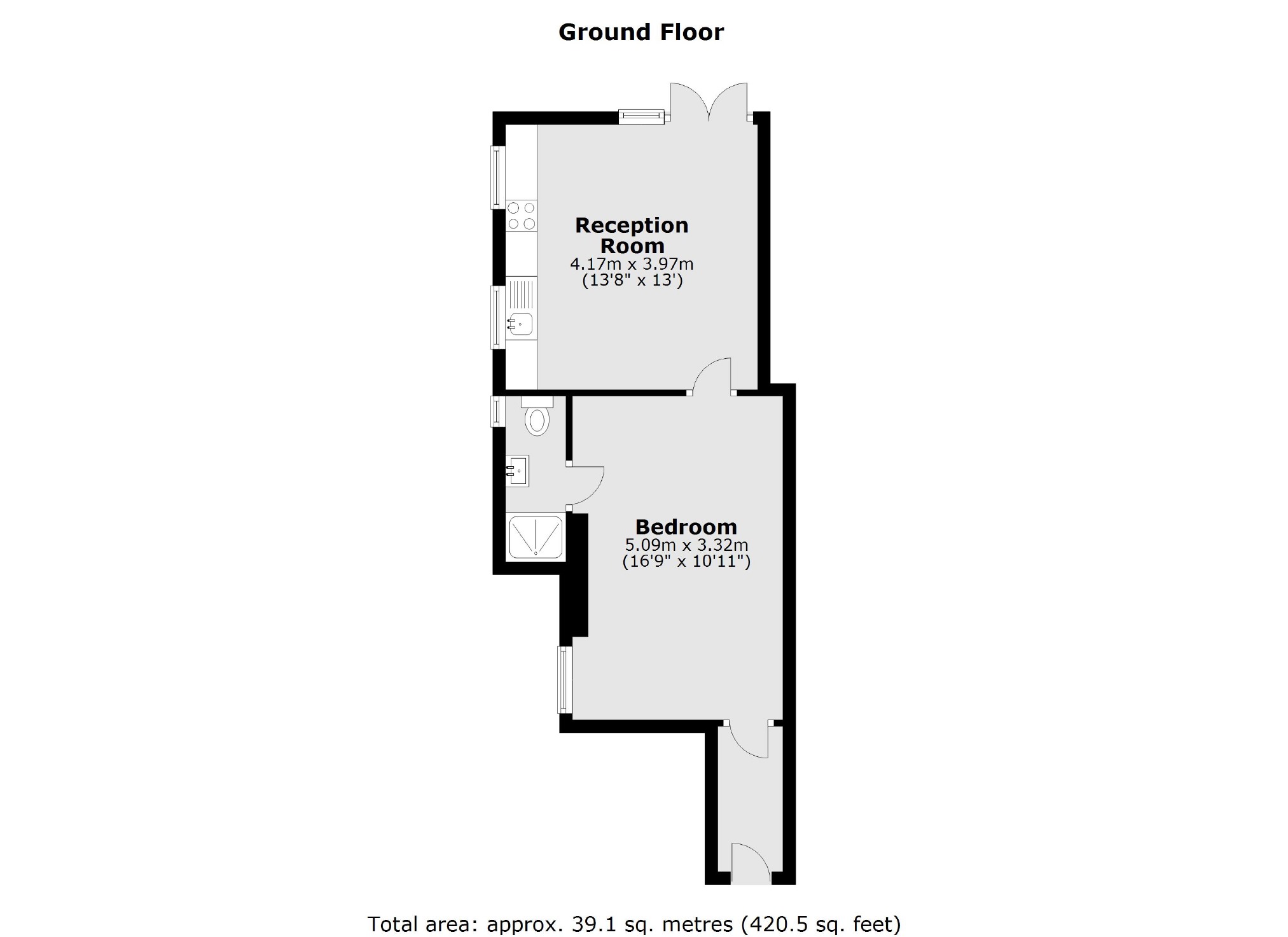Flat 2, 94, Gleneagle Road, London floorplan
