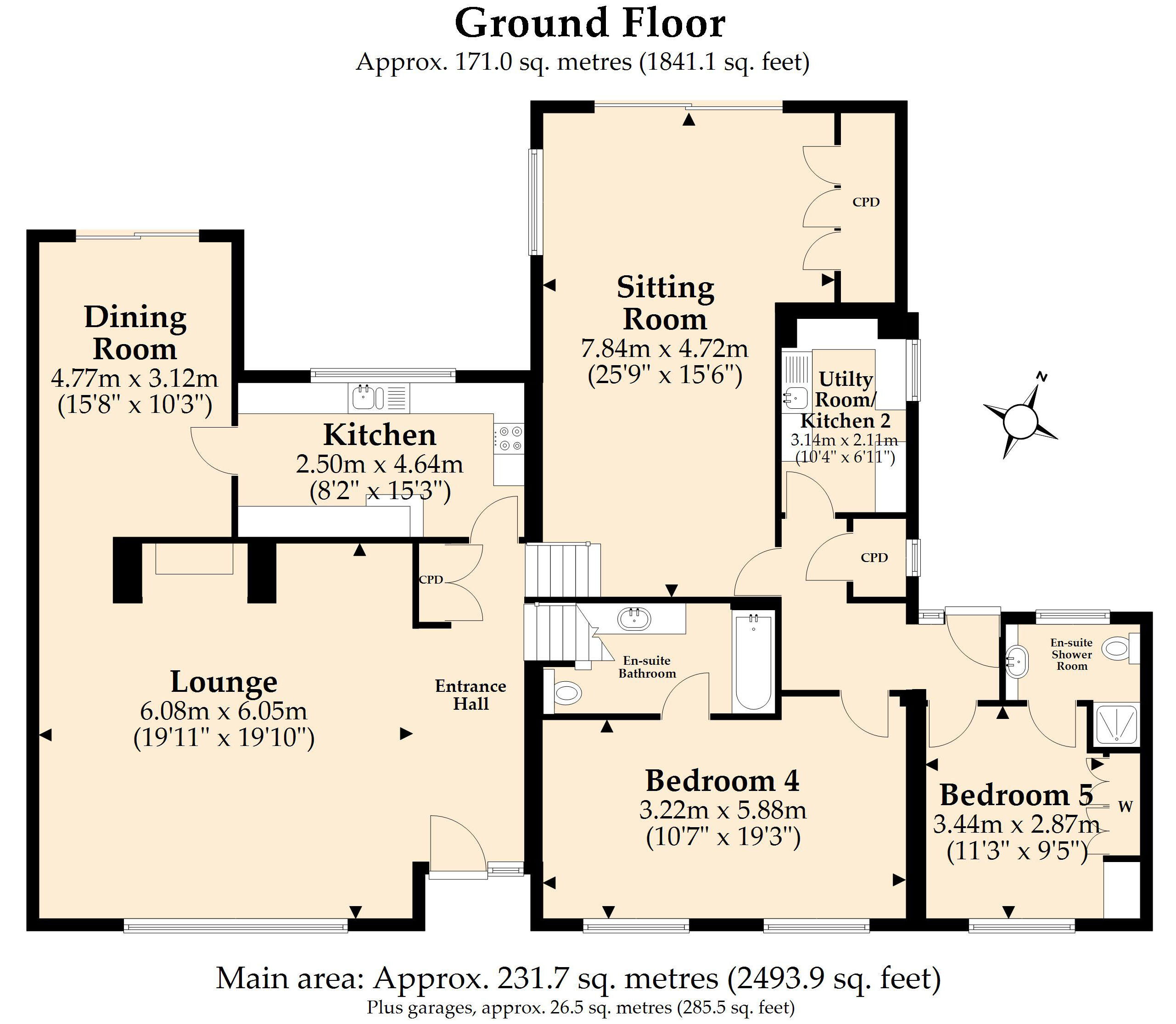 13, Moorside Road, Ferndown floorplan