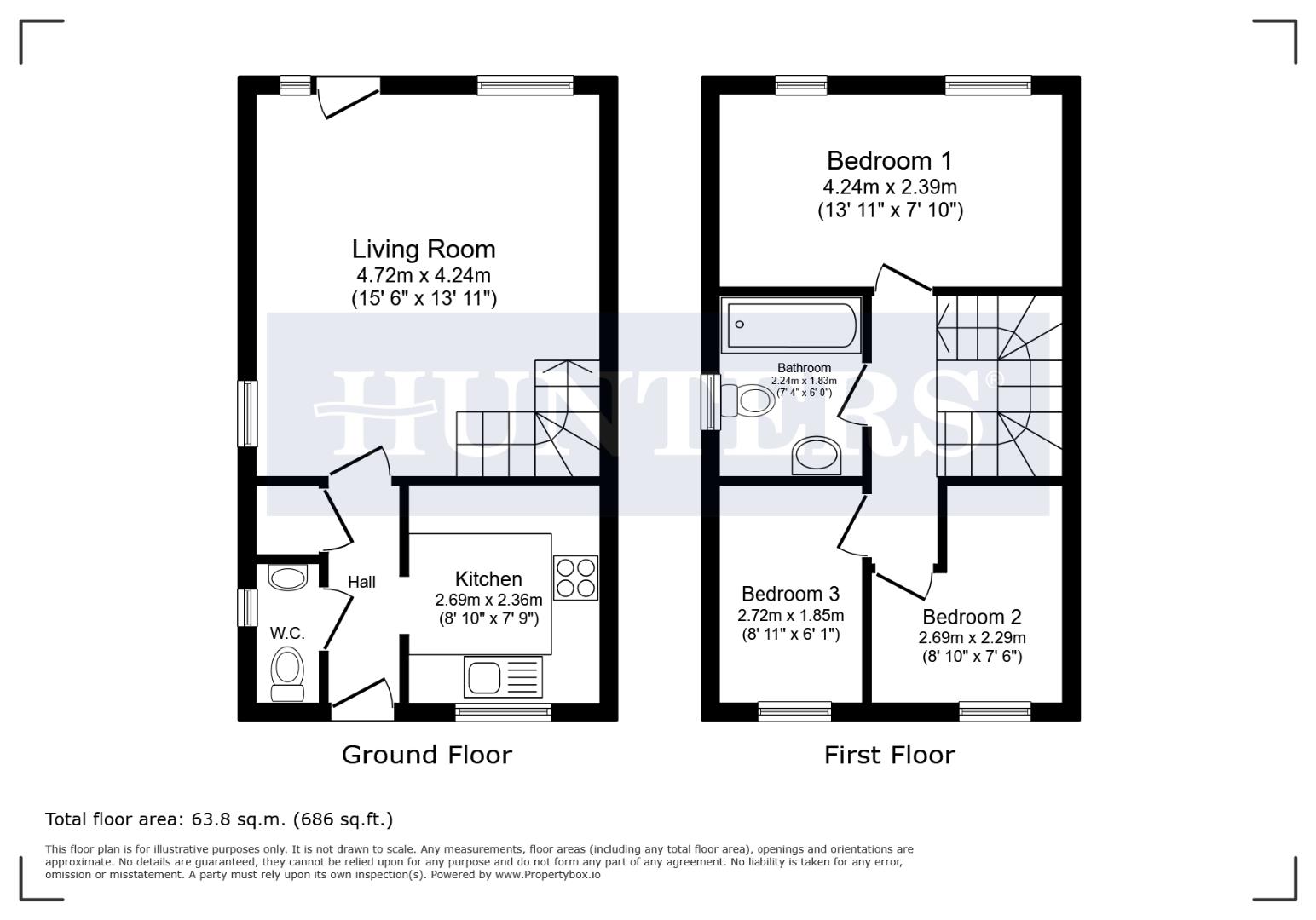 27, Bickford Close, Bristol floorplan