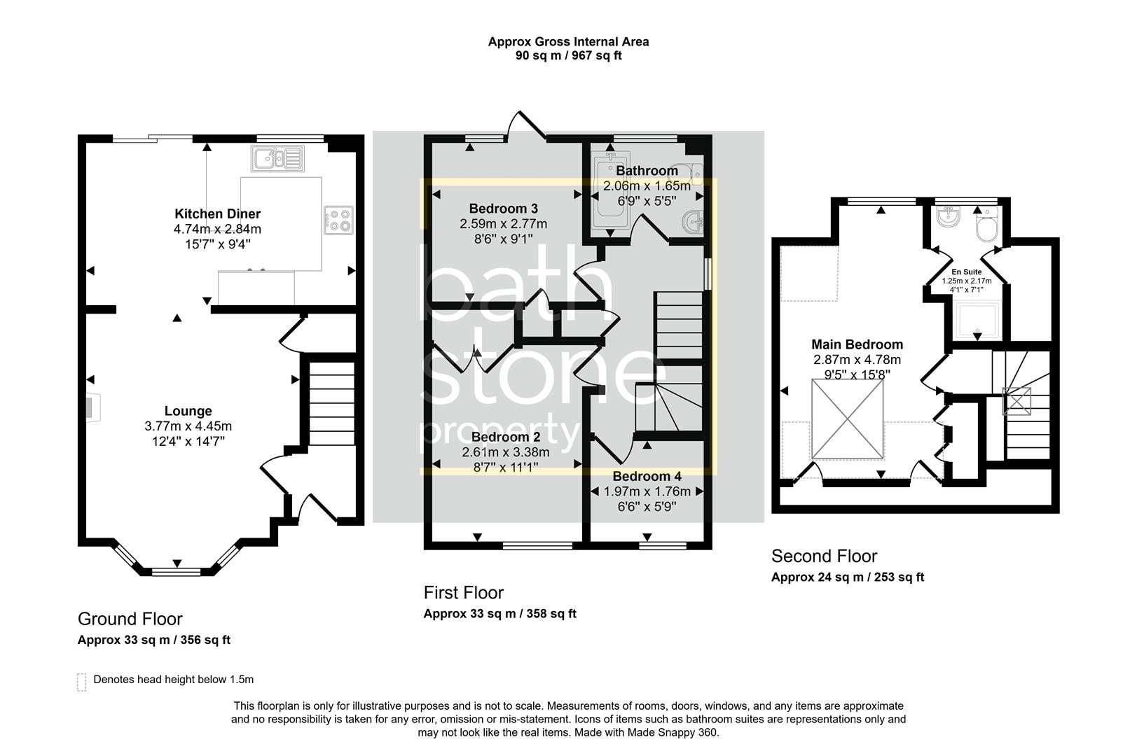 Langdon Road, Bath floorplan