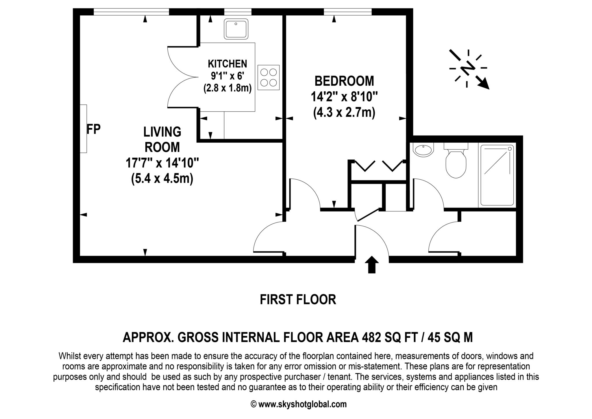 Gibson Court 34, Manor Road North, Esher floorplan