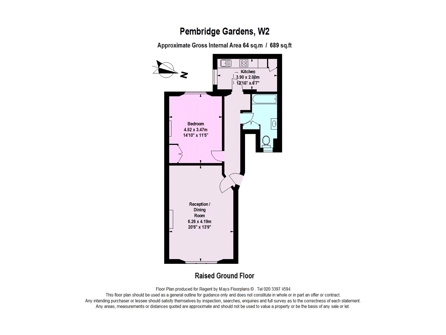 1 Bedrooms Flat to rent in Pembridge Gardens, Notting Hill W2