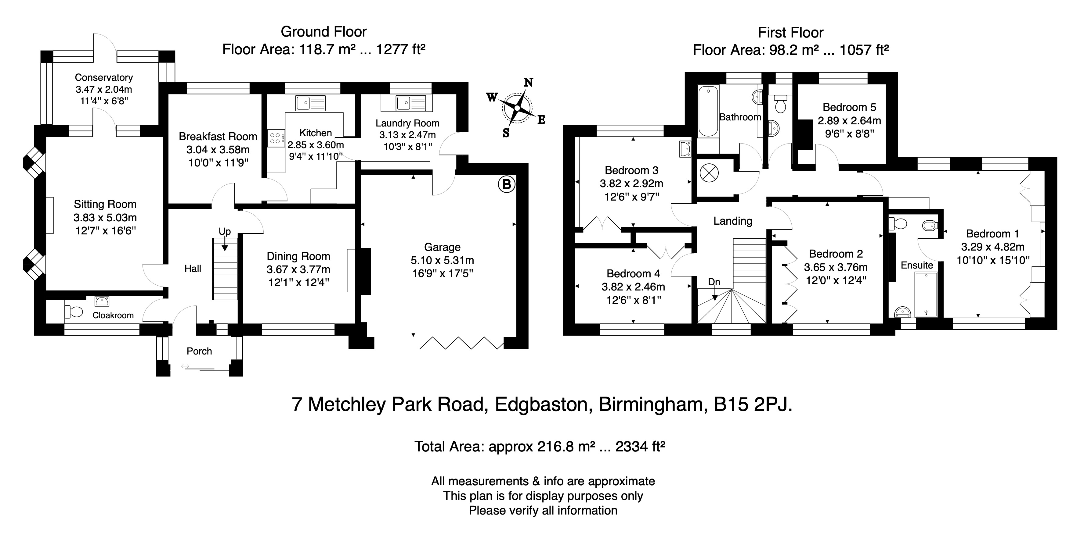 Metchley Park Road, Birmingham floorplan