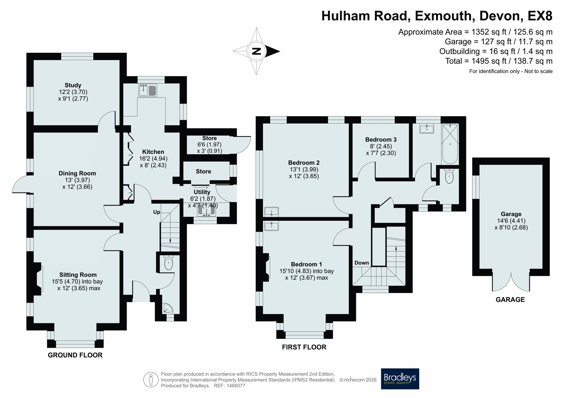 25, Hulham Road, Devon floorplan