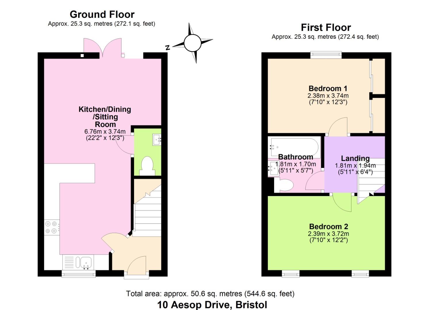 10, Aesop Drive, Bristol floorplan