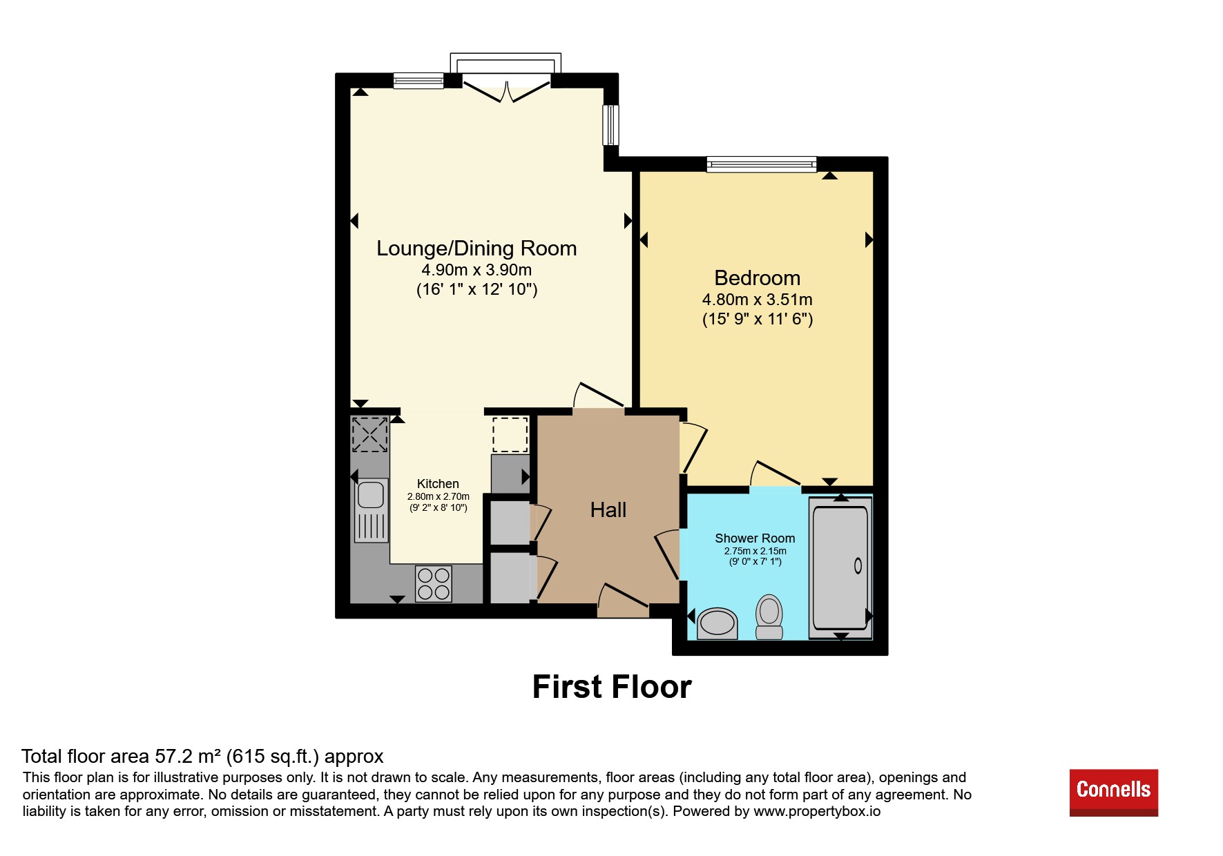 Flat 20, The Pines, Forest Close, Slough floorplan