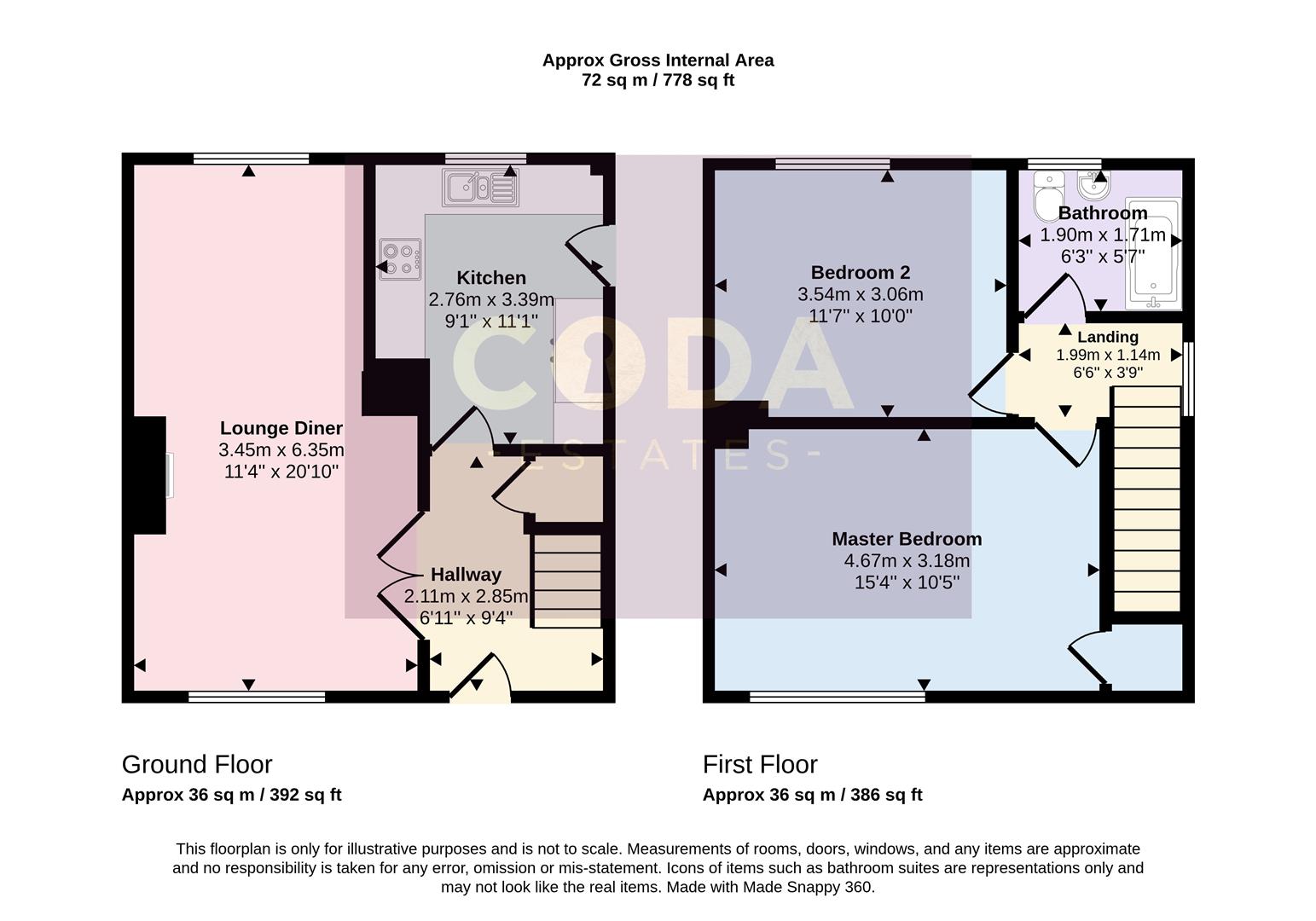 167, Torogay Street, Glasgow floorplan