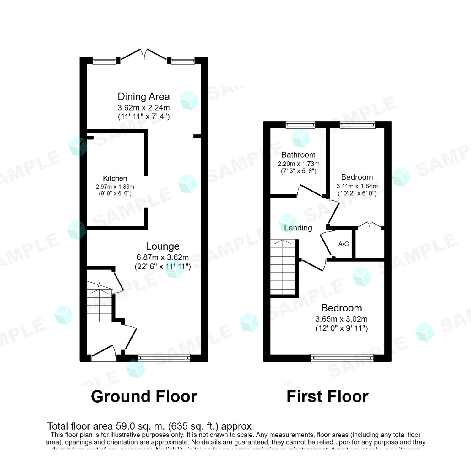 96, Wansbeck Close, Hertfordshire floorplan