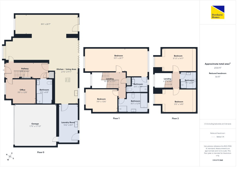 1, Barnview Court, Lower Bartle floorplan