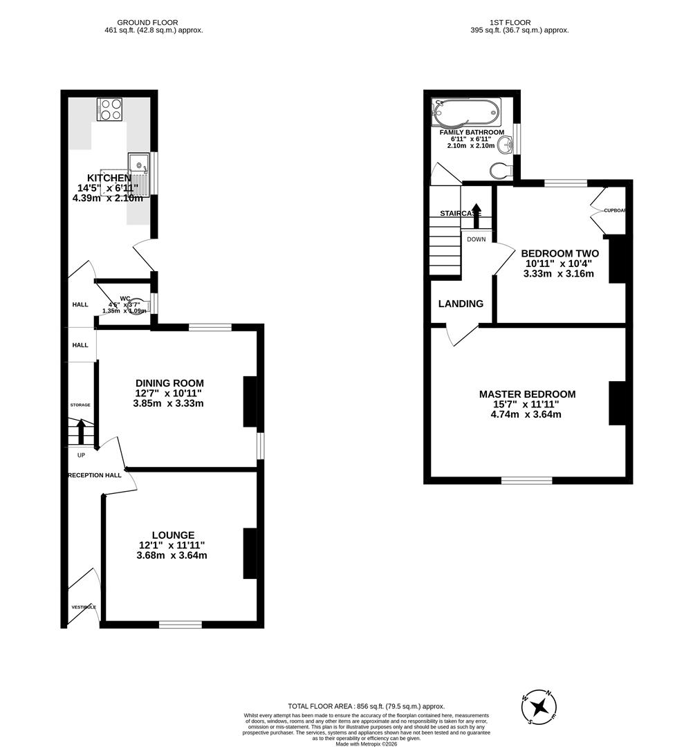220, Croston Road, Leyland floorplan