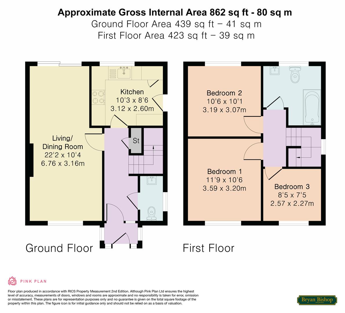 8, Becket Gardens, Welwyn floorplan