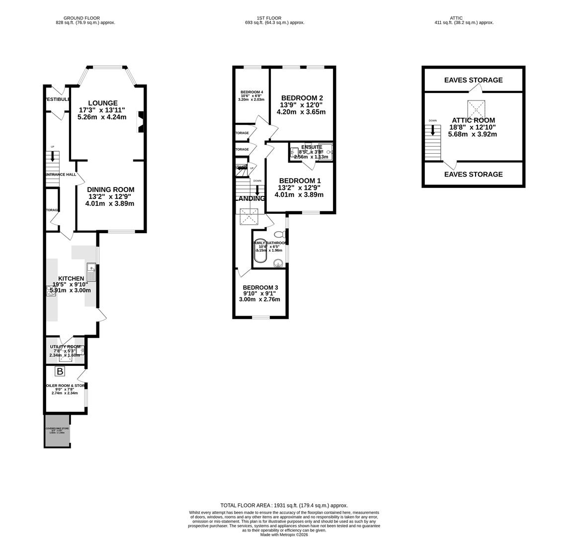 1, Thorny Road, Douglas floorplan