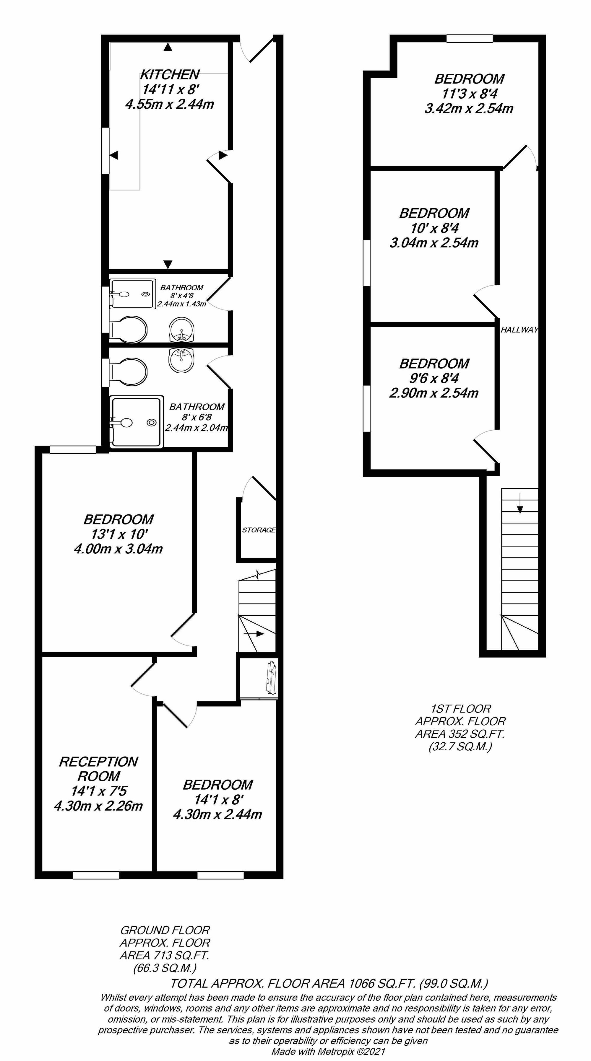 18a Cowley Road, Uxbridge floorplan