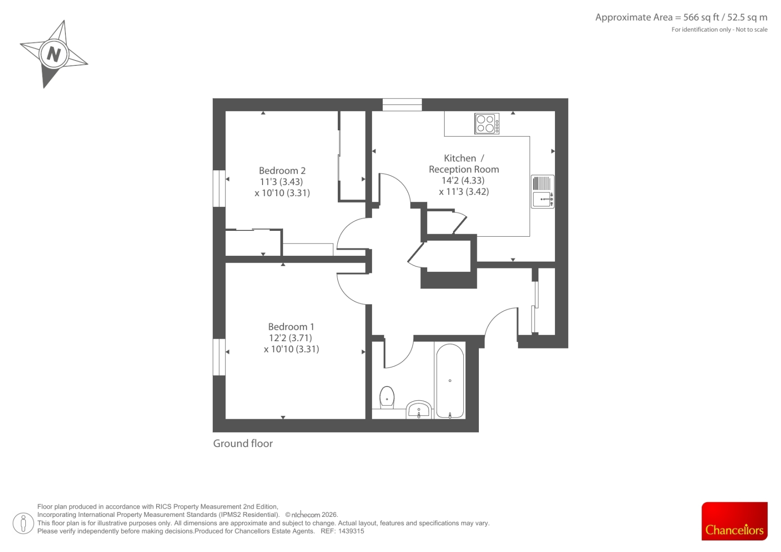 Flat 2 Melville,, Park Way, Newbury floorplan