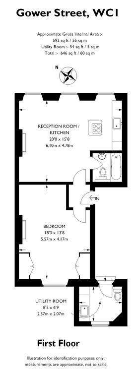 1 Bedrooms Flat to rent in Gower Street, Bloomsbury WC1E