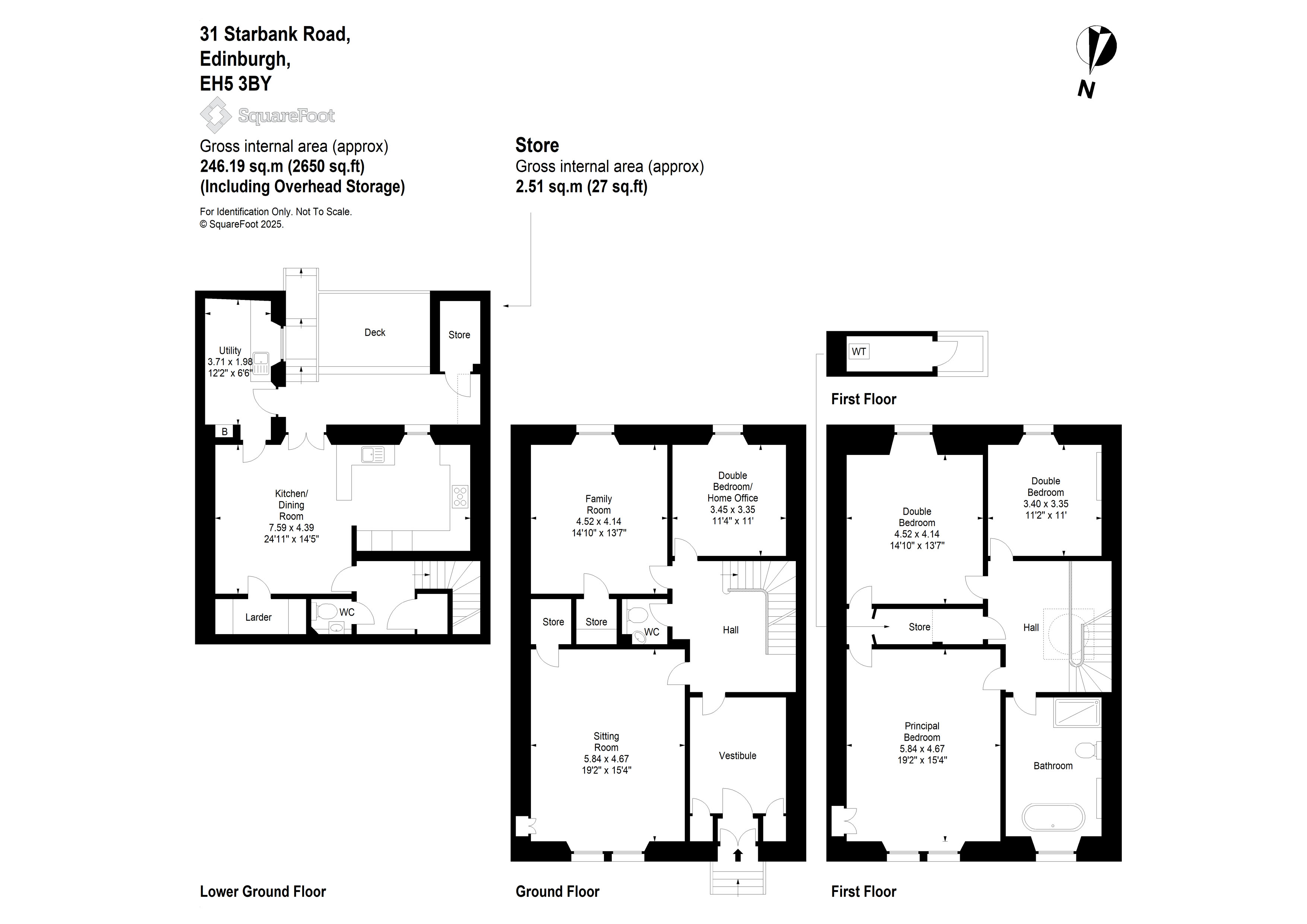31, Starbank Road, Edinburgh floorplan
