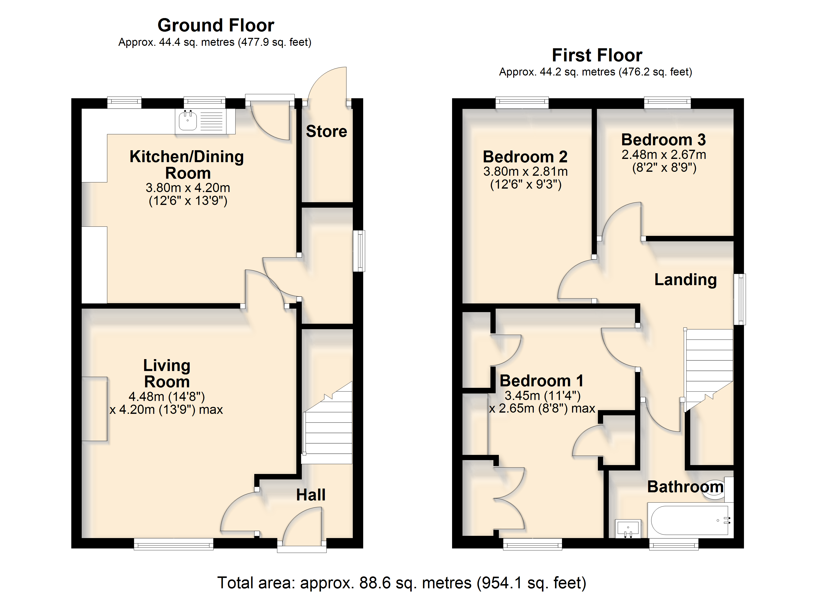 7, Yeo Park, Plymouth floorplan