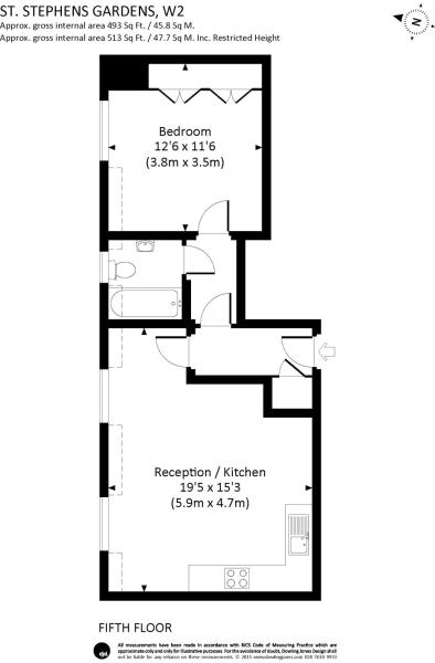 1 Bedrooms Flat to rent in St. Stephens Gardens, Notting Hill W2