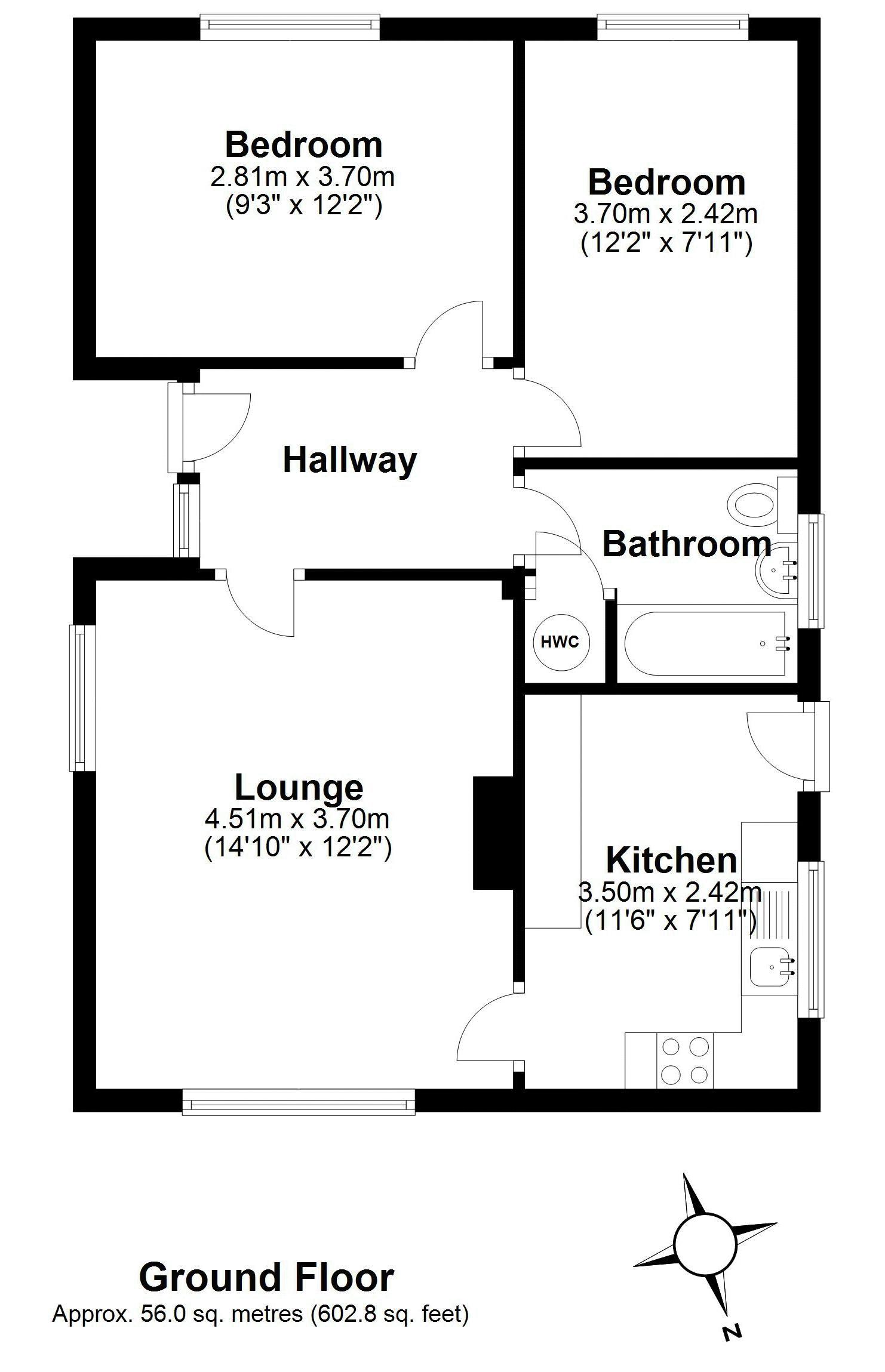 2 Bedrooms Detached bungalow for sale in 6 The Cloisters, Telford TF2