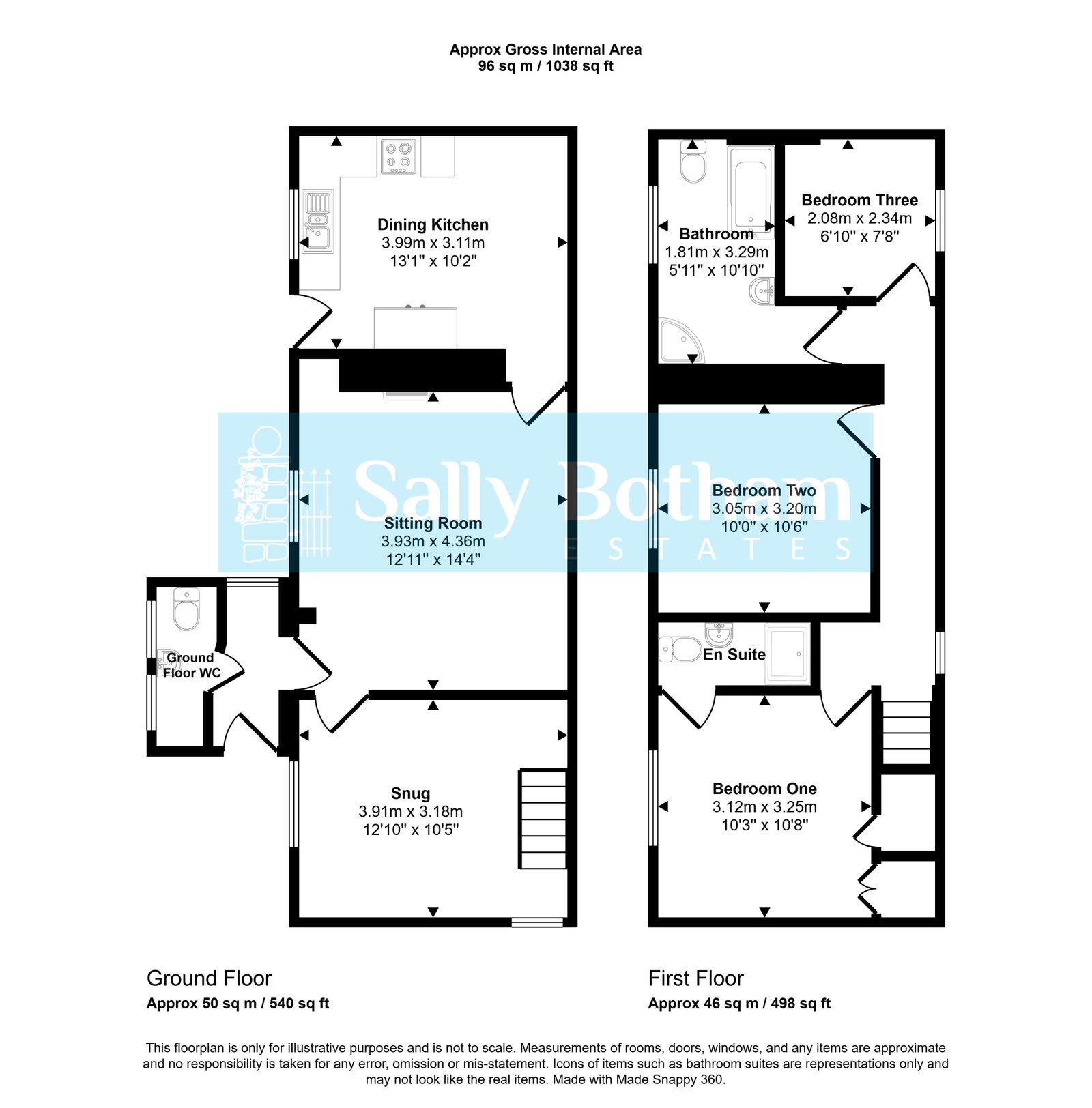 Rose Cottage, Aston Lane, Matlock floorplan