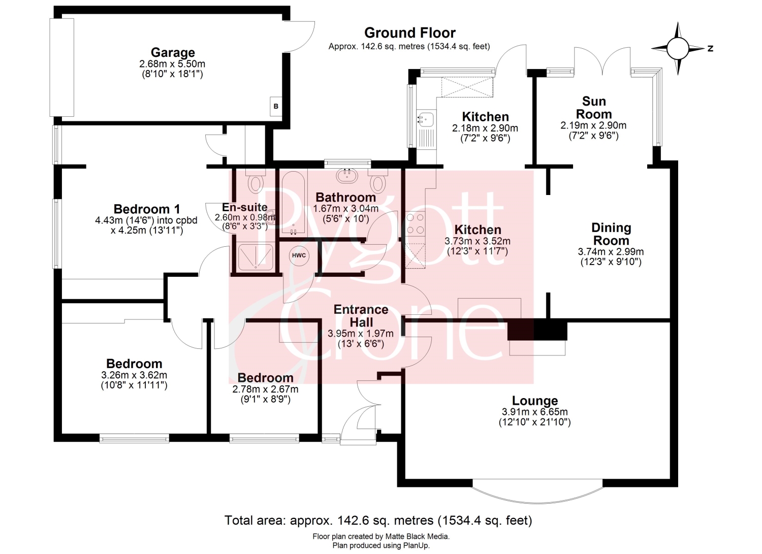 11, Fairview Way, Spalding floorplan