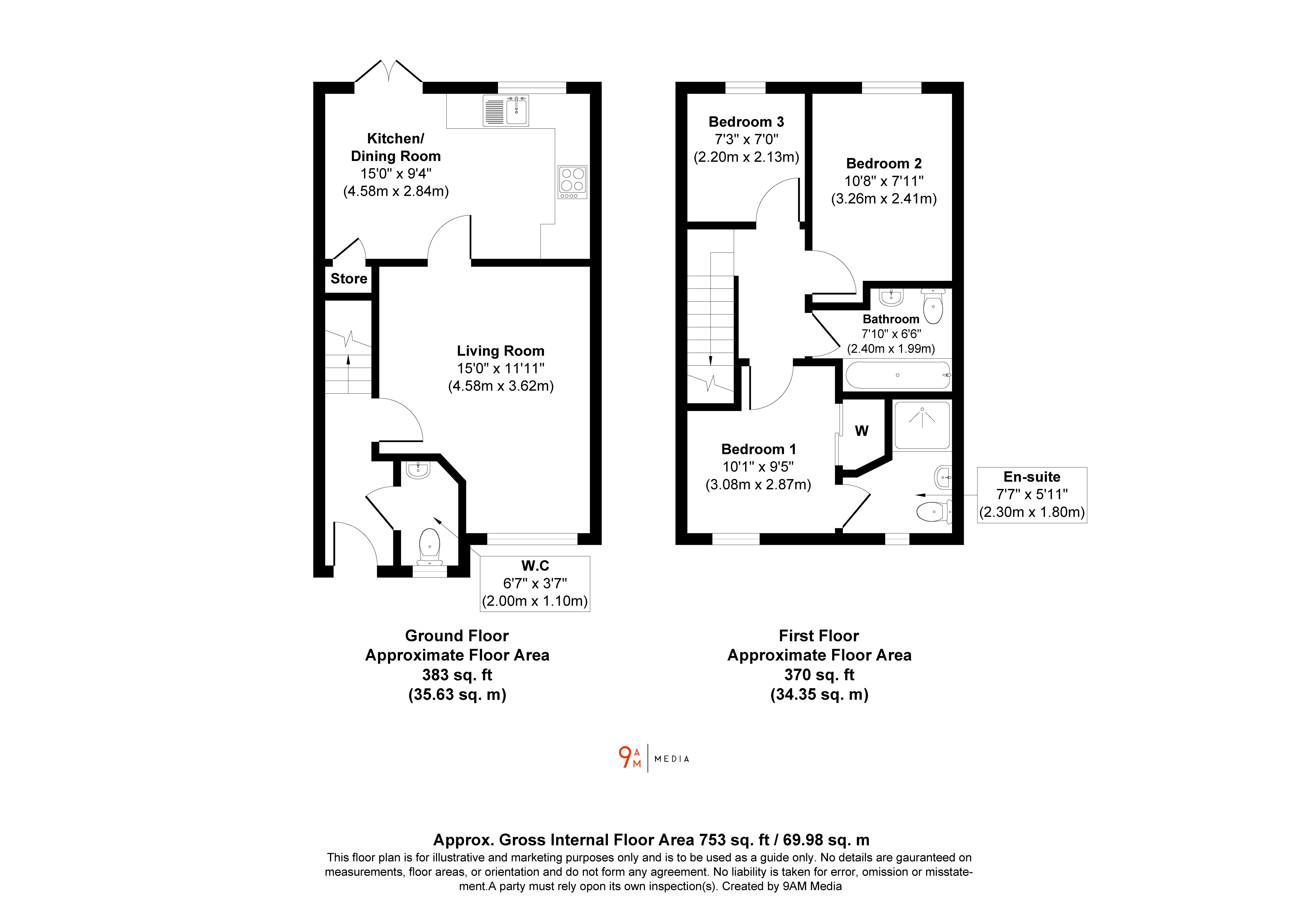 85B, Drum Road, Dunfermline floorplan