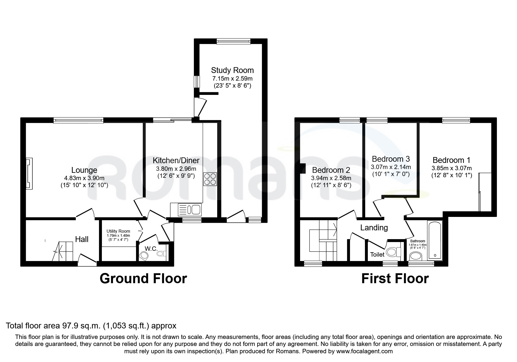 21, Laburnum Way, Basingstoke floorplan
