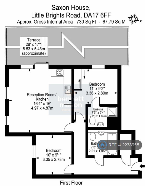 Saxon House, Little Brights Road, Belvedere floorplan