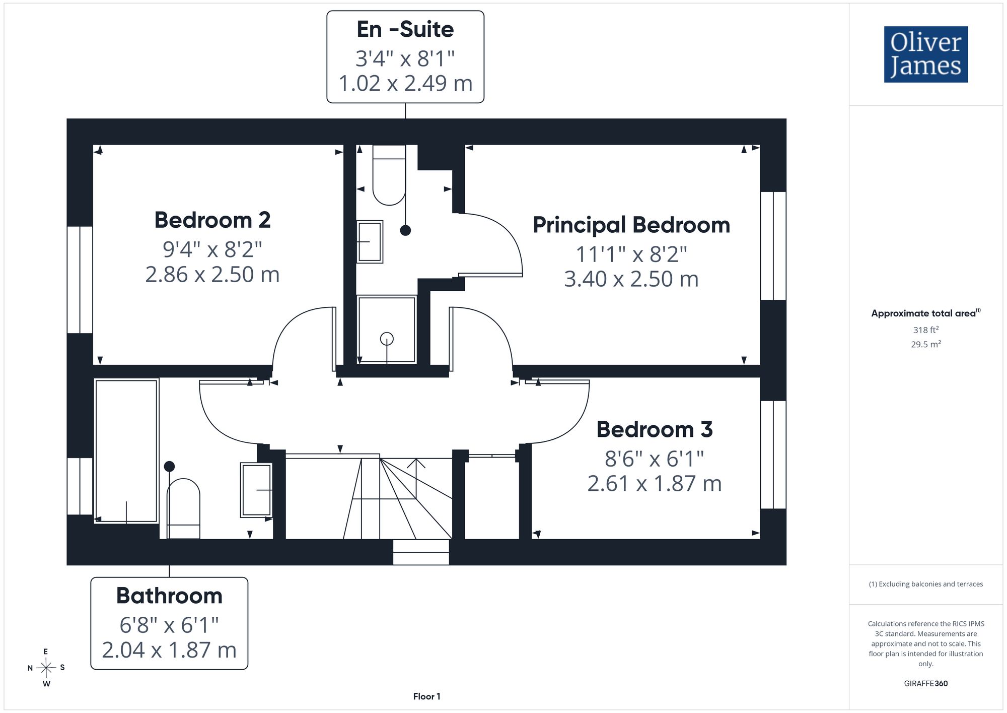 2 Sparrowhawk Way, Huntingdon floorplan